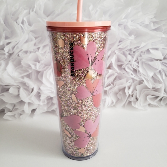 Starbucks Pink glitter Tumbler